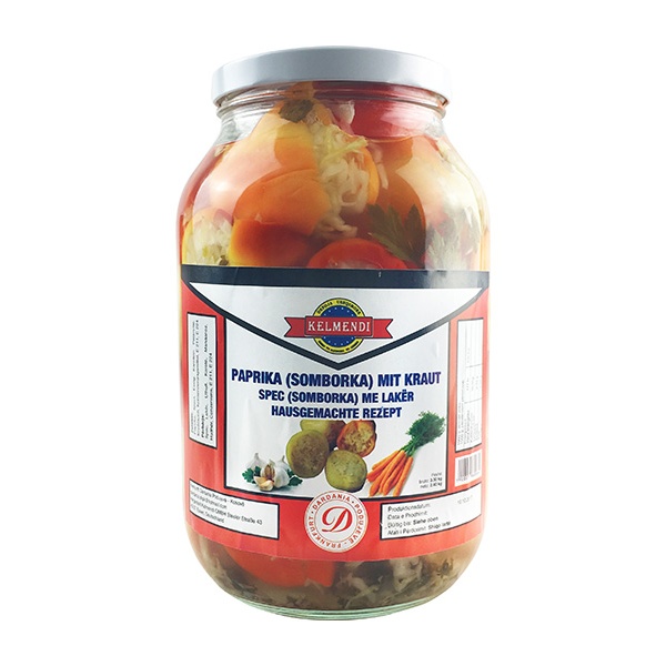 Kelmendi Paprika (Somborka) Mit Kraut (with carrots) 6x2500g