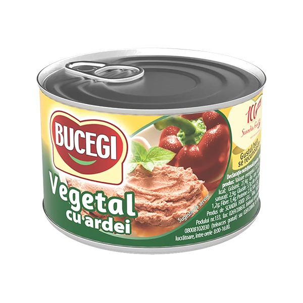 Bucegi Pate Vegetal Ardei (Paprika) 6x200g