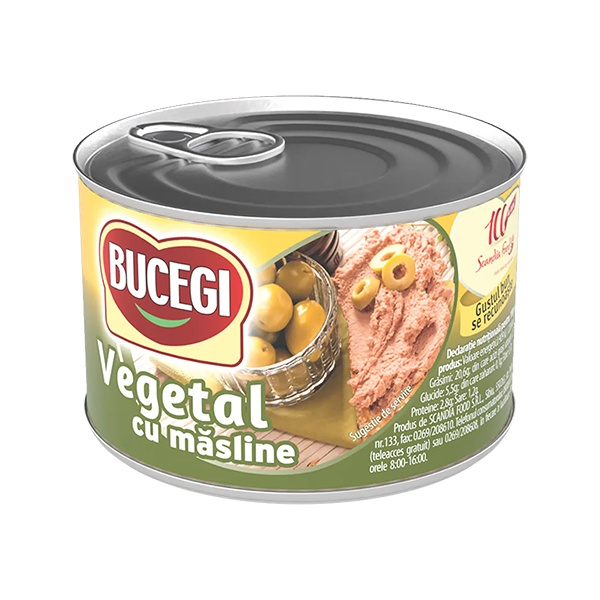 Bucegi Pate Vegetal Masline (Olives) 6x200g