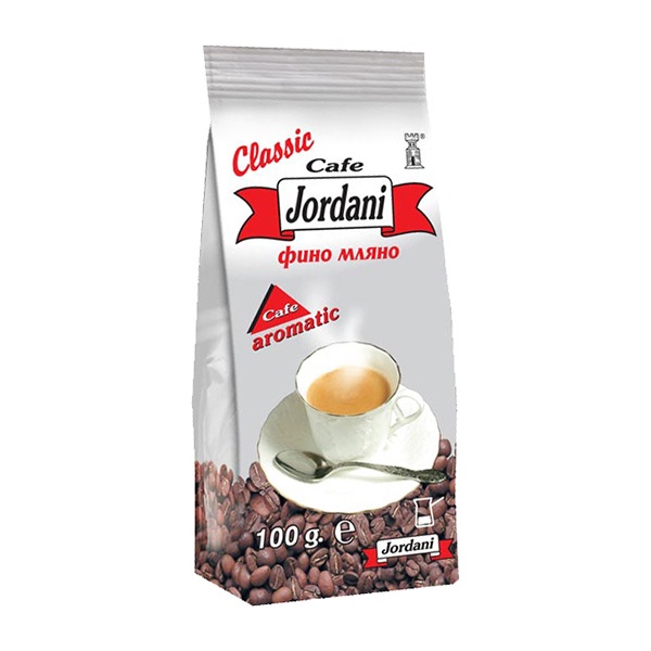 Jordani Bulgarian Classic Finely Ground Coffee 20x100g