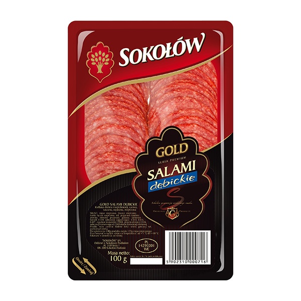 Sokolow Sliced Salami Debickie (12pcs/Box) 1x100g