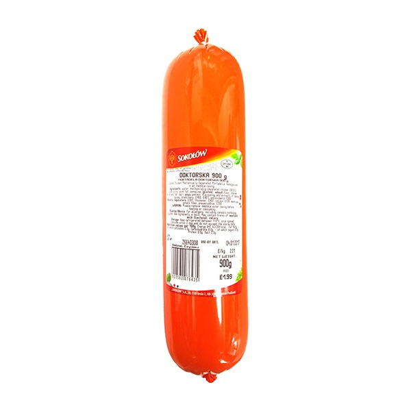 Sokolow Doktorska Mortadella Sausage (10pcs/Box) 1x900g