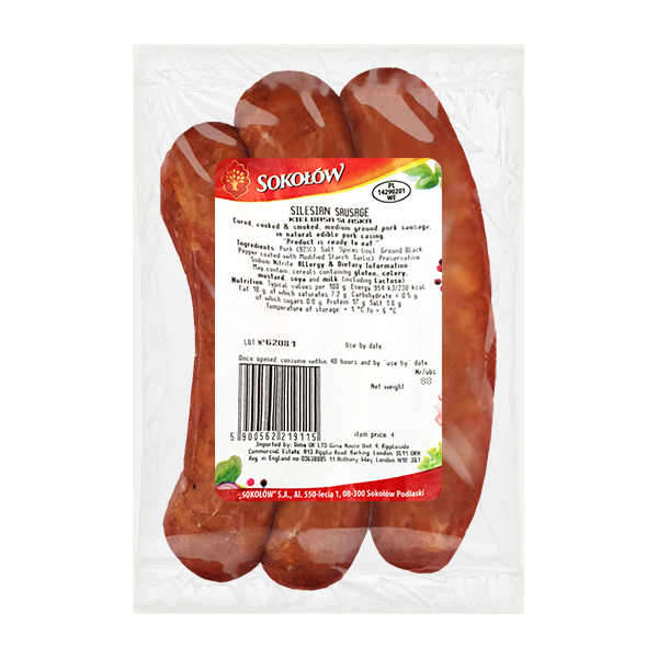 Sokolow Silesian Sausage (Slaska Sausage) (6pcs/Box) 1x300g