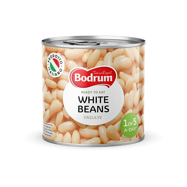 Bodrum Boiled White Beans (Beyaz Fasulye) (EO) 12x800g