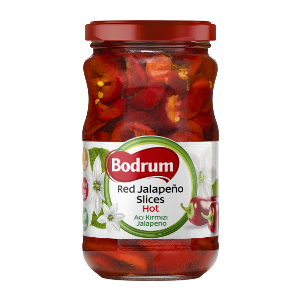 5Bodrum 370cc Red Hot Jalapeno Peppers (KIRMIZI) 6x330g