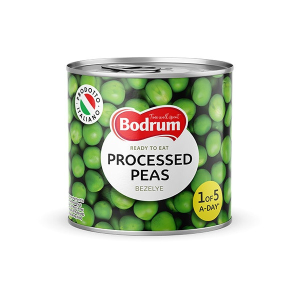 Bodrum Boiled Green Peas (Bezelye) (EO) 12x800g