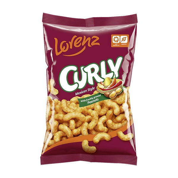Crunchips Curly Peanut Mexican 14x100g