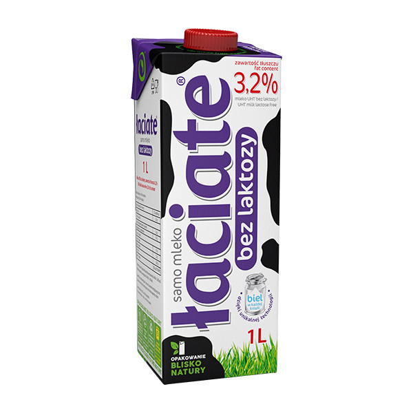 Laciate Milk Uht 3.2% (lactose free) 12x1L