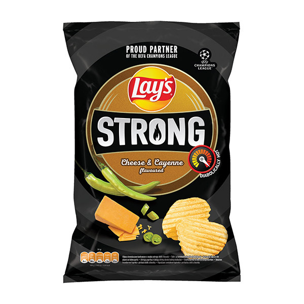 Crisps Lays Strong Cheese and Cayenne 24x120g