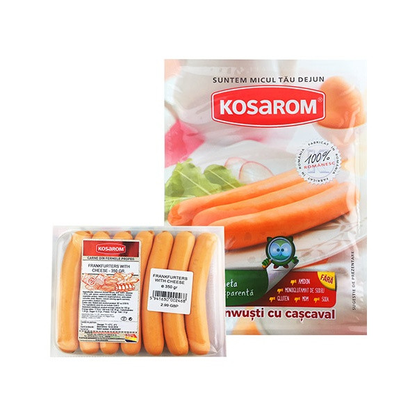 Kosarom Frankfurters with Cheese (20) 1x350g