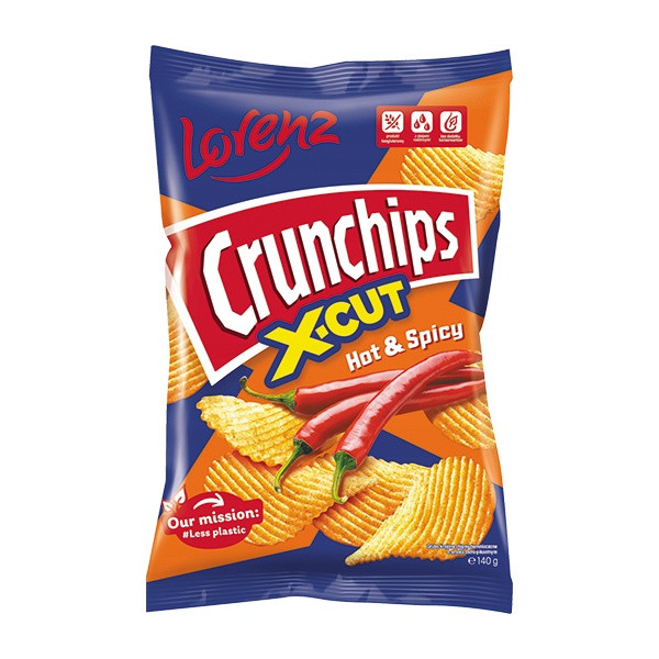 CrunchipsX-Cut Hot & Spicy 10x140g