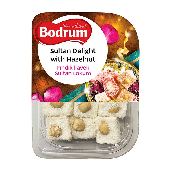 Bodrum Sultan Delight with Hazelnut 6x200g