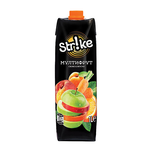 Strike Fruit Drink Multifruit 12x1L