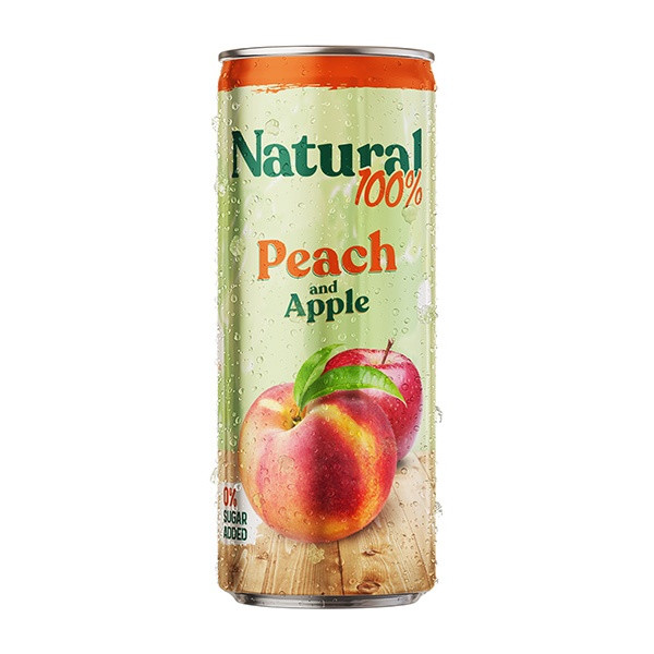 Natural Peach and Apple 24x250ml