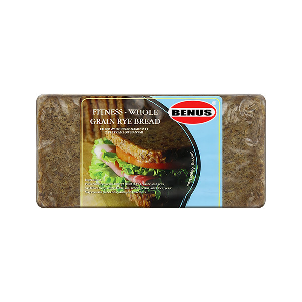 Benus Fitness Wholegrain Rye Bread (38) 12x500g