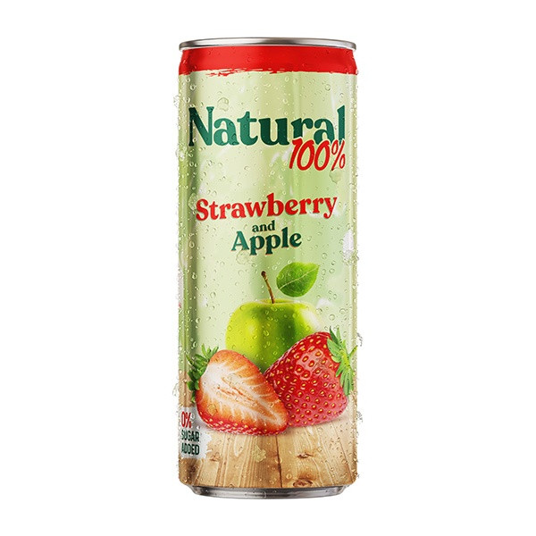 Natural Strawberry and Apple 24x250ml