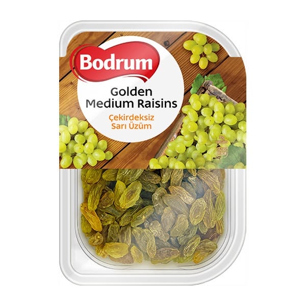 Bodrum Green Raisins (Tray) 6x200g