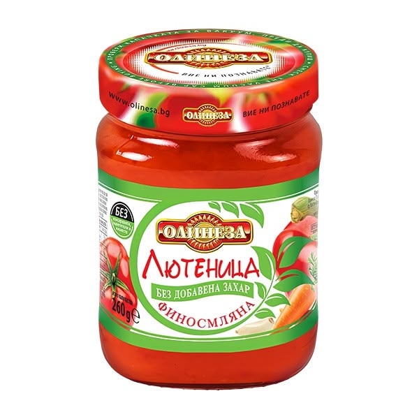 Olinesa Mild Ljutenitsa Finely Ground 8x260g (sugar free)