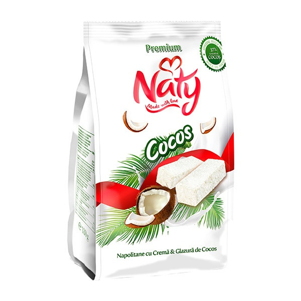 Naty Wafer with Coconut Glazing 9x140g