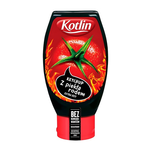 Kotlin Extra Hot Ketchup 6x450g