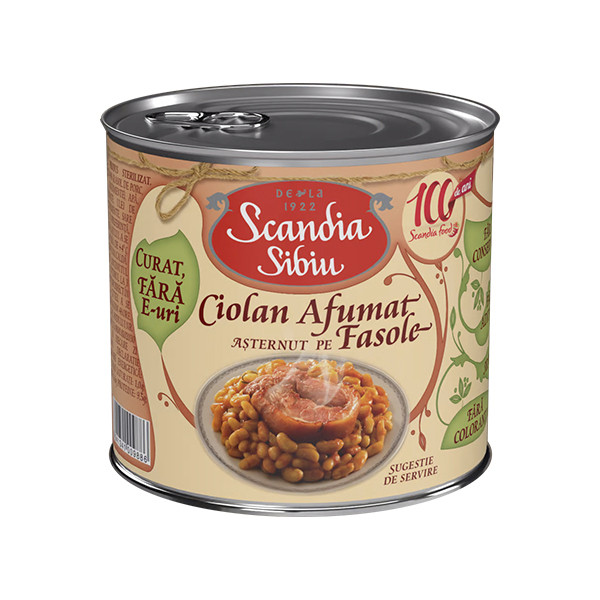 Scandia Sibiu Smoked Pork Knuckle with Beans 6x400g