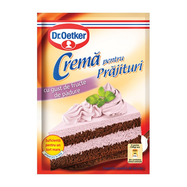 Dr Oetker Cake Cream Berry - Prajituri Fructe de Padure - 30x50g