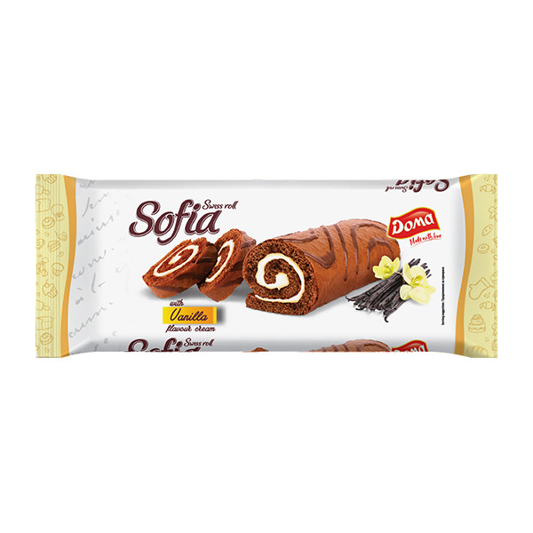 Doma Swiss Roll Sofia Vanilla 10x200g