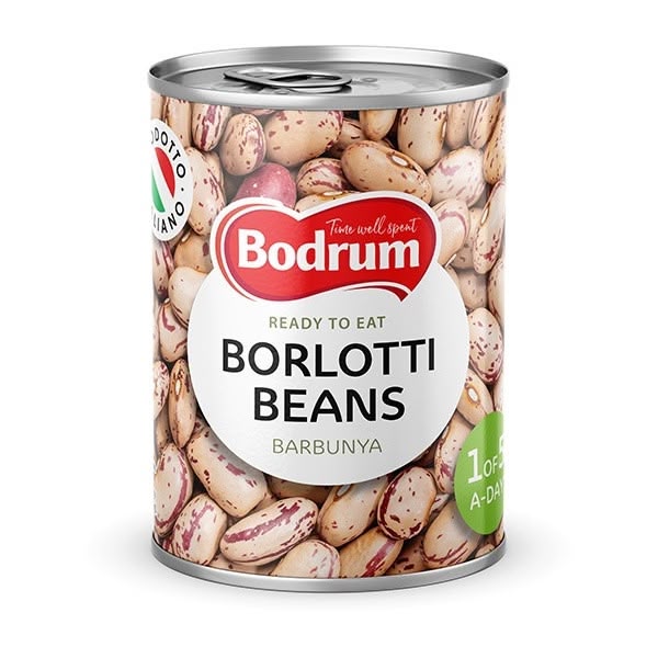 Bodrum Boiled Borlotti Beans (Barbunya) EO 12x400g