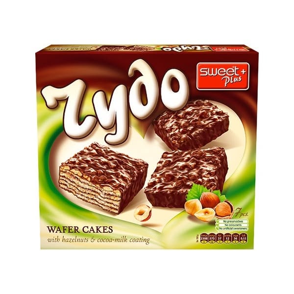 Sweet Plus Rydo Wafer Cakes with Hazelnuts Cocoa-milk Coated 12x115g