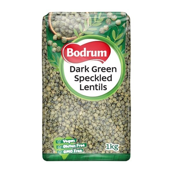 Bodrum Speckled Dark Green Lentils 6x1Kg