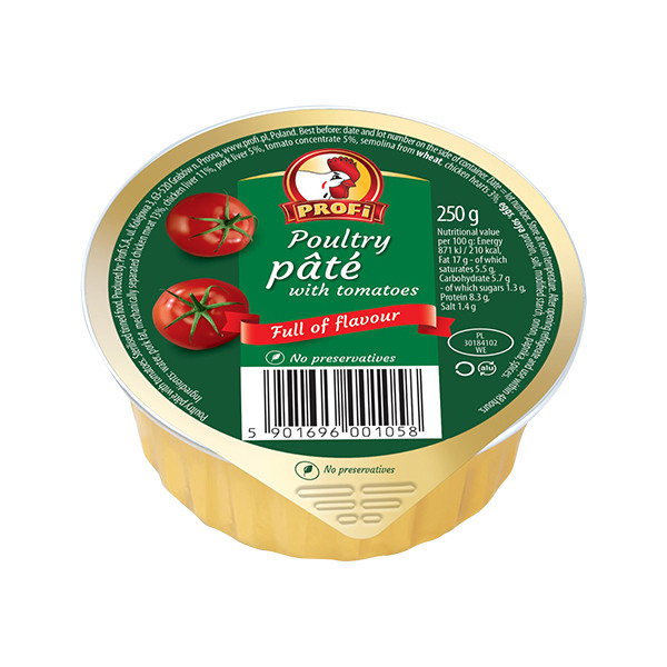 Profi Poultry Pate with Tomatoes 8x250g