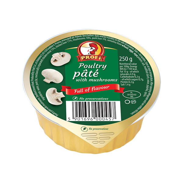 Profi Poultry Pate with Mushroom 8x250g