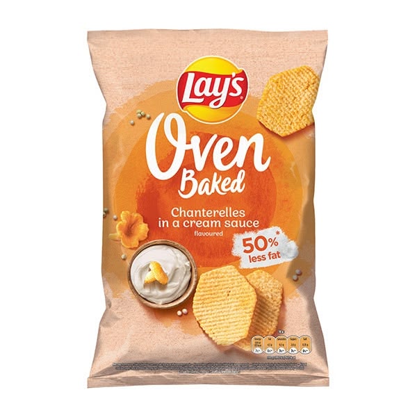 Crisps Lays Baked Chanterelles in Cream Souce 26x110g