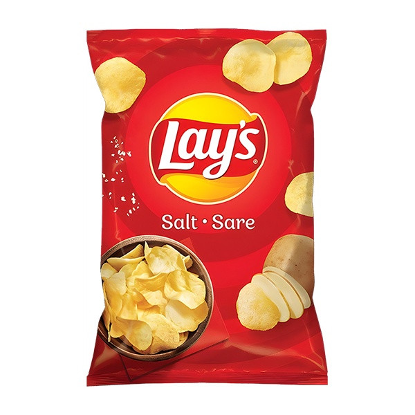 Crisps RO Lays Salt 21x125g