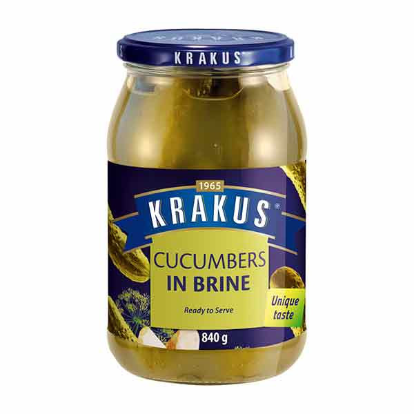 Krakus Cucumbers In Brine 6x840g