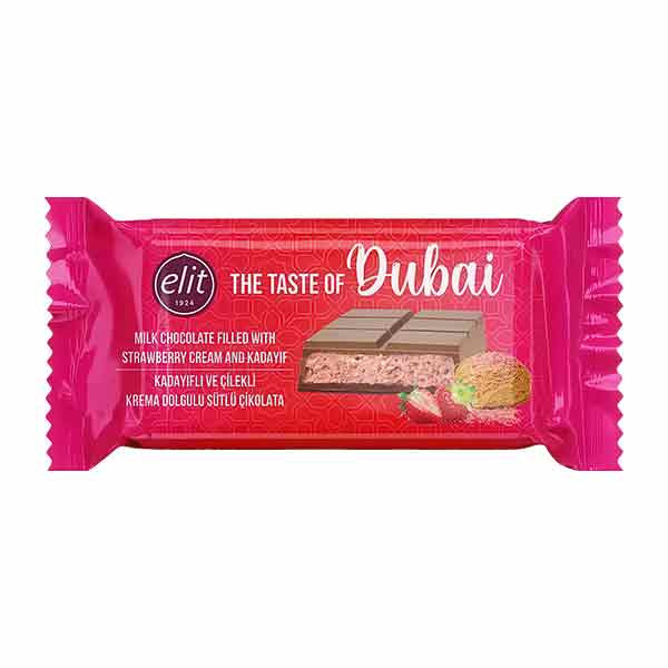 Elit Dubai Chocolate Strawberry with Kadayif 12x90g