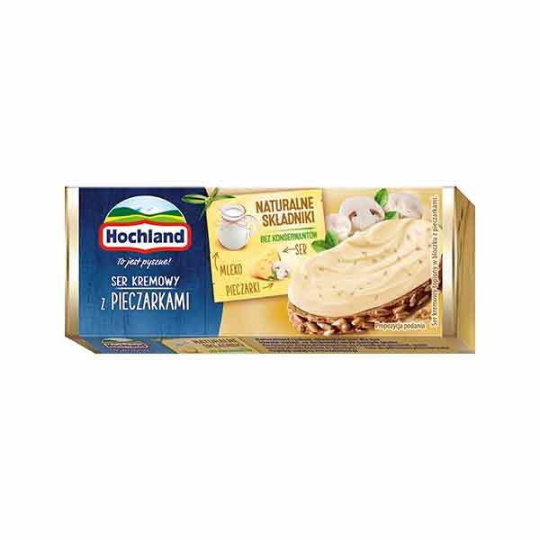 Hochland (10) Cheese Spread Block Mushroom (6) 1x90g