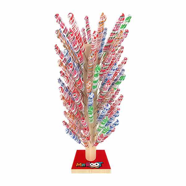 Mr.Hoot Finger Lollipop with Stand 100x30g
