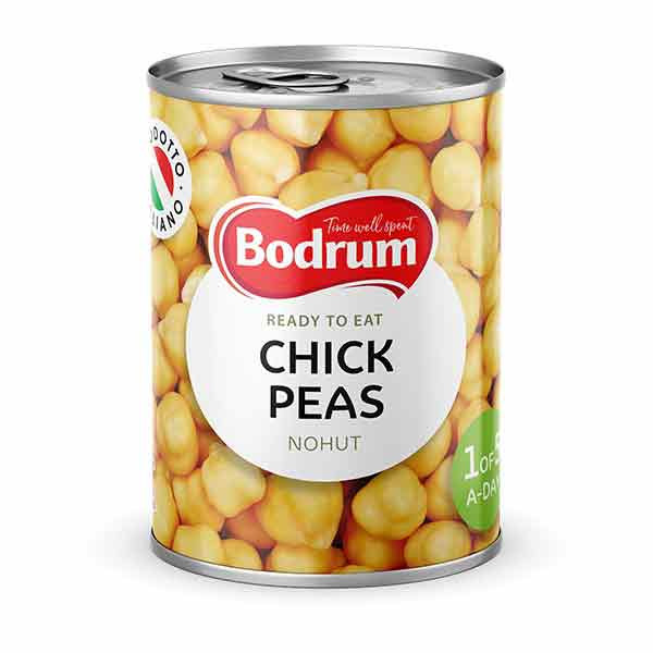 Bodrum Boiled Chickpeas (Nohut) (EO) 12x400g