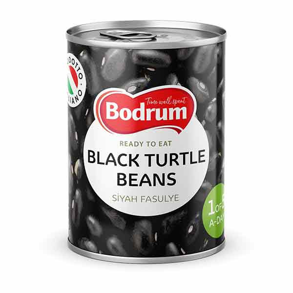 Bodrum Boiled Black Turtle Beans (Siyah Fasulye) EO 12x400g