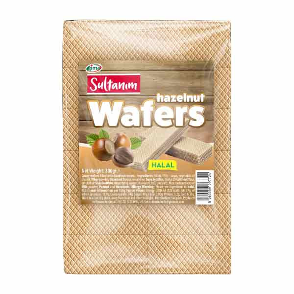 Sultanim Wafers with Hazelnut Halal 12x300g